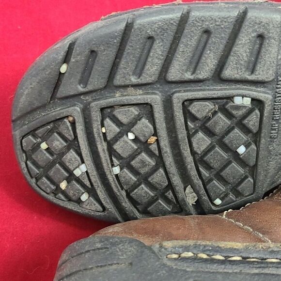 HYTEST 17141 Women's Brown Steel Toe Slip On Shoe Work Factory Worker - Picture 13 of 13